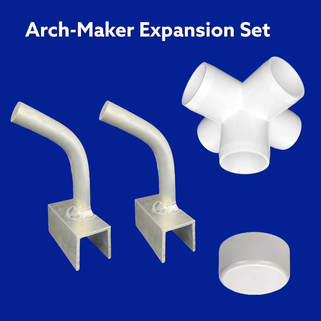 Pontoon Boat Canvas Solution Extension Kit with PVC 5-Way Connector.