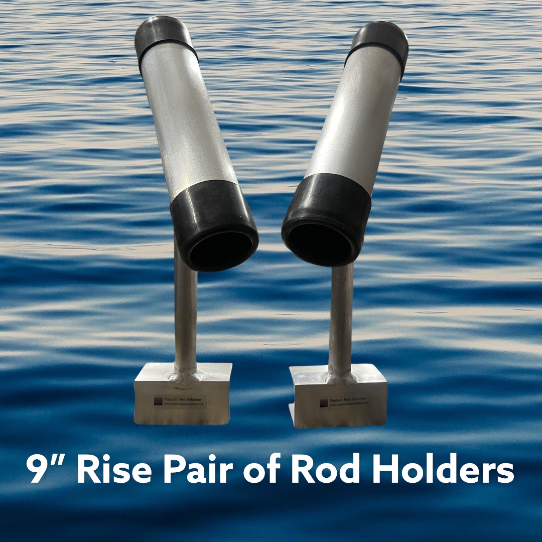 9″ Pair of Pontoon Boat Fishing Rod Holders